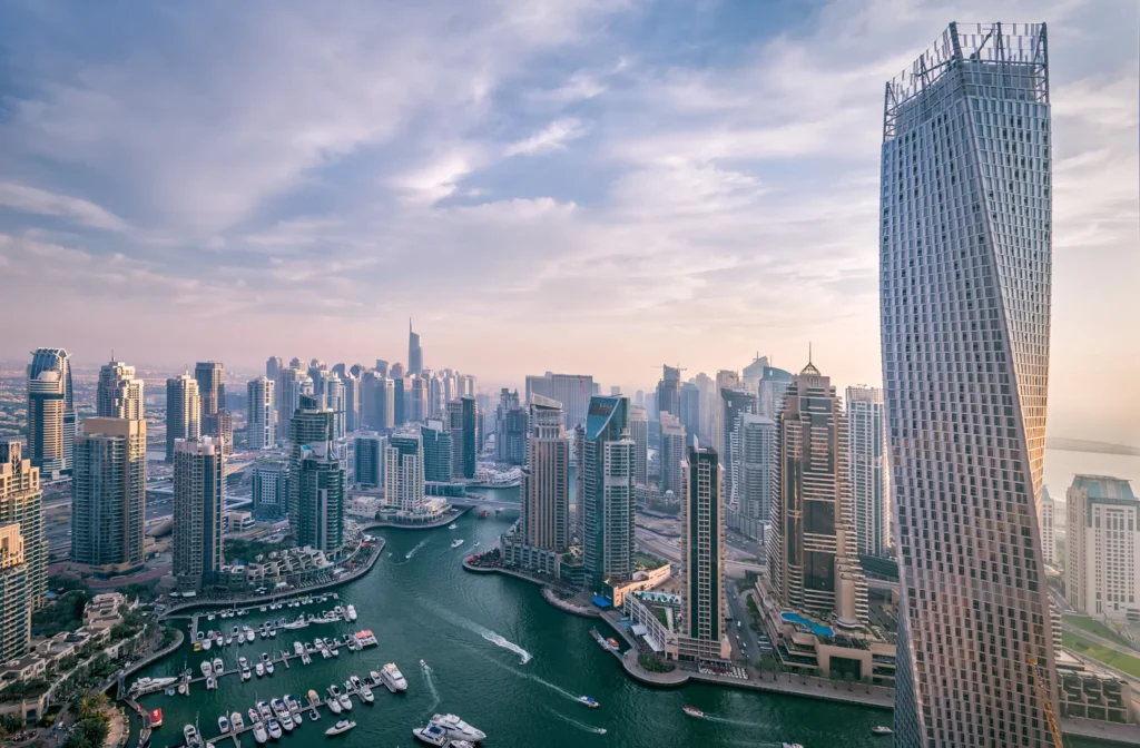 Image of Dubai from a Drone Camera